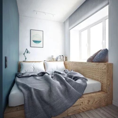 kleine schlafzimmer verschiedene neutrale farben