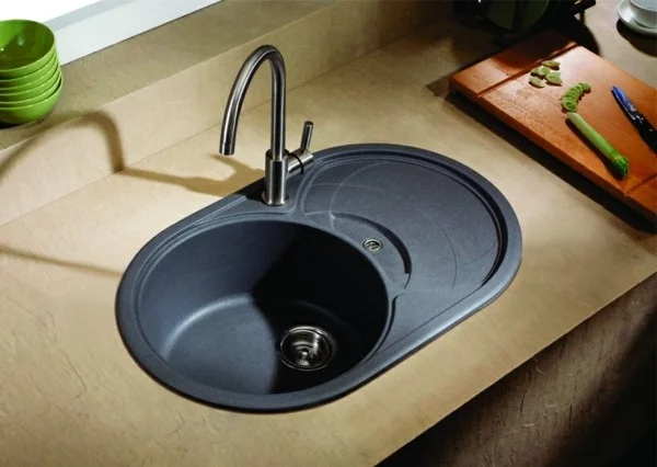 küchenspüle granit oval