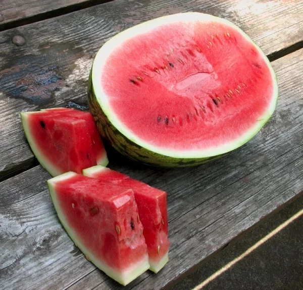 gesundes leben leckere und rote wassermelone