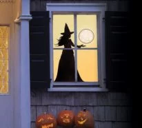 Halloween Fensterdeko – schaurige Fensterbilder fürs Gruselfest