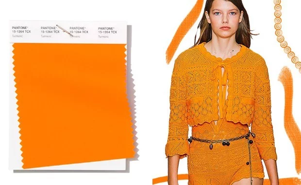 helles orange pantone trendfarbe