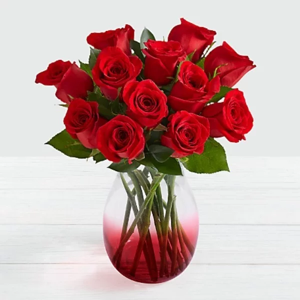 vase rote rosen valentinstag ideen
