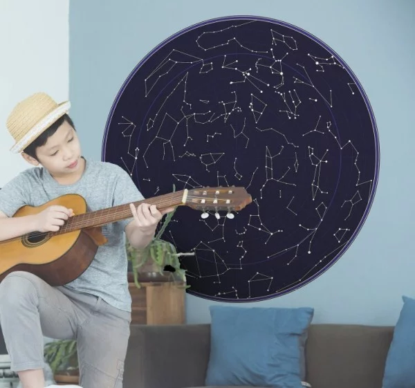 Das Wandtattoo verleiht Ihren Wohnräumen einen bezaubernden Charme sternenhimmel horoskop kinderzimmer