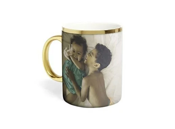Muttertagsgeschenke basteln DIY Kaffeetassee mit Foto Kinder