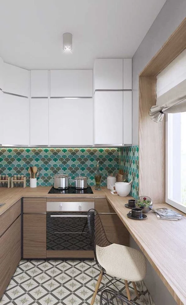 Küchentische - Design für ein Möbelstück an der Wand