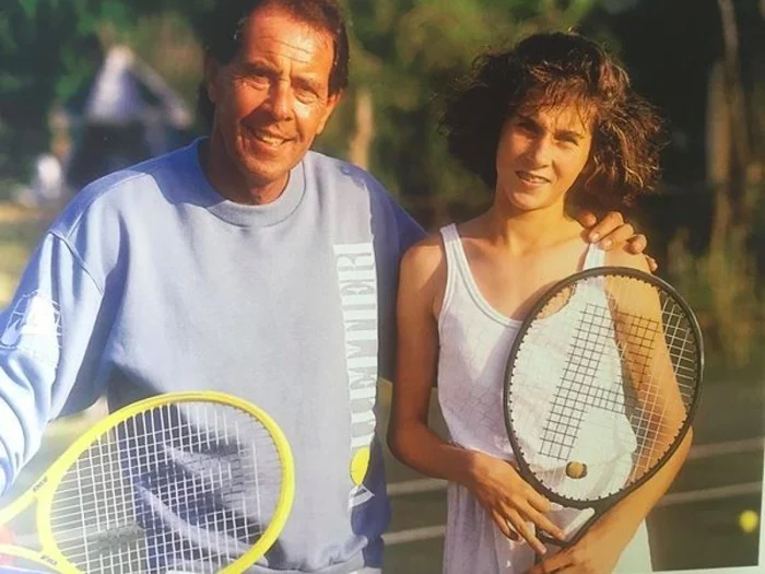 Monica Seles 13 Jahre alt mit Nick Bollettieri Tennis Academy in Florida