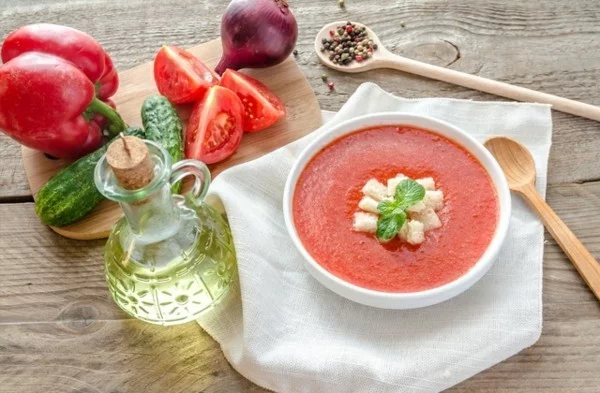 gazpacho originalrezept kalte Sommersuppe