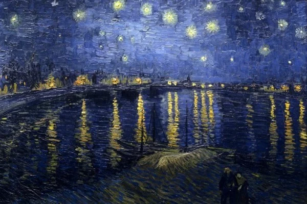 Van Gogh genialer Maler Impressionismus Sternennacht über der Rhone