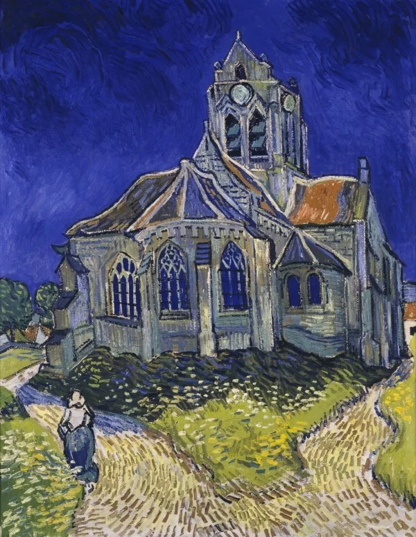 Van Gogh größter niederländischer Maler aller Zeiten Die Kirche in Auvers 1890