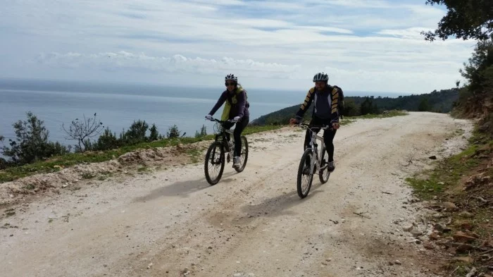 griechische Inseln Thassos Fahrrad fahren Sommerurlaub