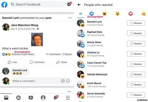 Facebook soll wie Instragram die Likes seiner User verstecken wong entdeckt die veränderung