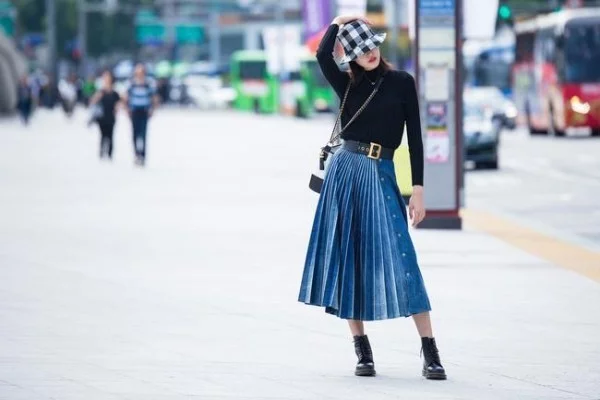 Street fashion Blau und schwarz - tolle Idee