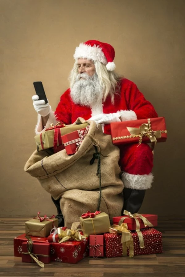 Den Weihnachtsmann anrufen Weihnachtsgeschenke